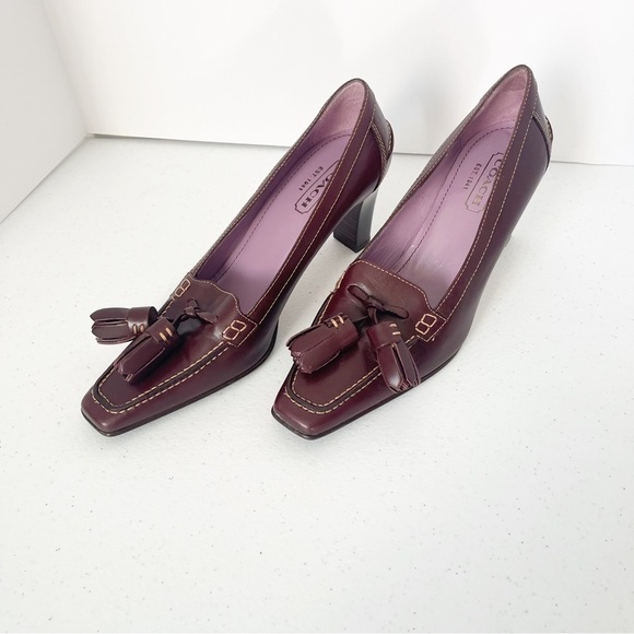 NWOB Coach Camellia Tassel Pumps - Picture 1 of 8